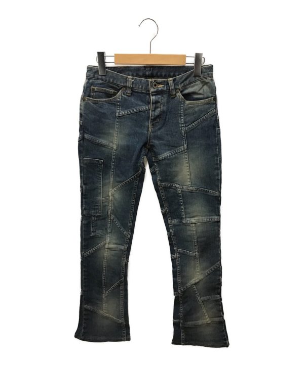 [Pre-owned] hysterics Patchwork Flared Denim Pants Online Hot Sale