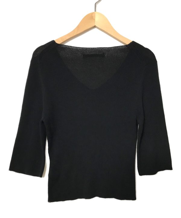 [Pre-owned] YOHJI YAMAMOTO V-Neck Cotton Knit FE-K36-951 Supply