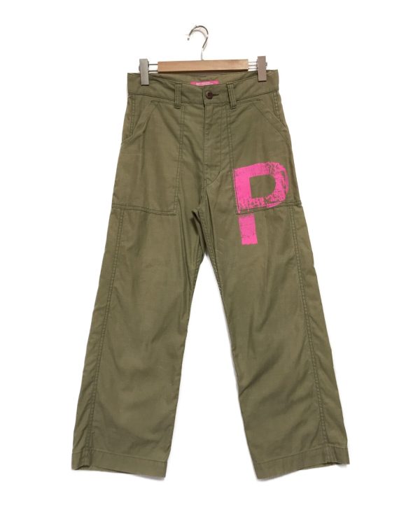 [Pre-owned] JUNYA WATANABE COMME des GARCONS MAN PINK P Logo Baker Pants UI-P020 Supply