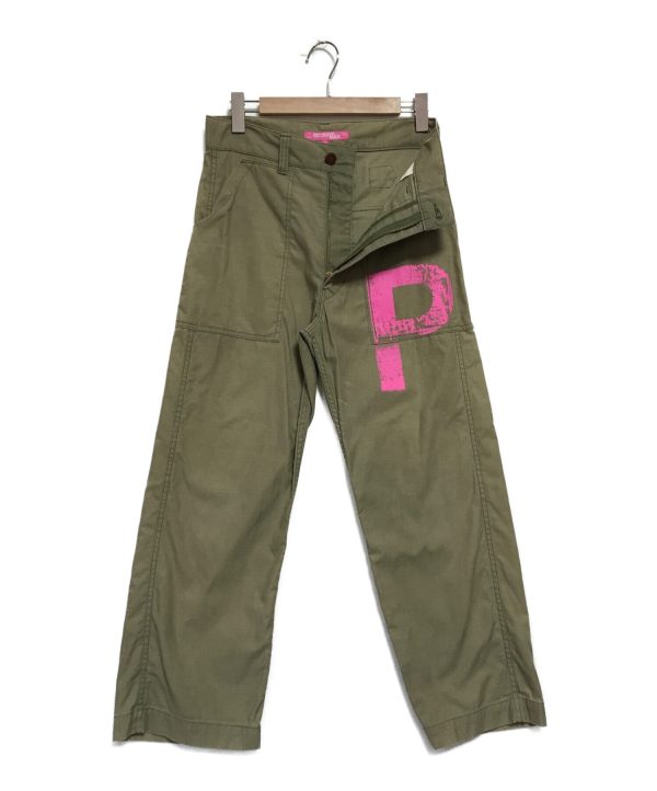 [Pre-owned] JUNYA WATANABE COMME des GARCONS MAN PINK P Logo Baker Pants UI-P020 Supply