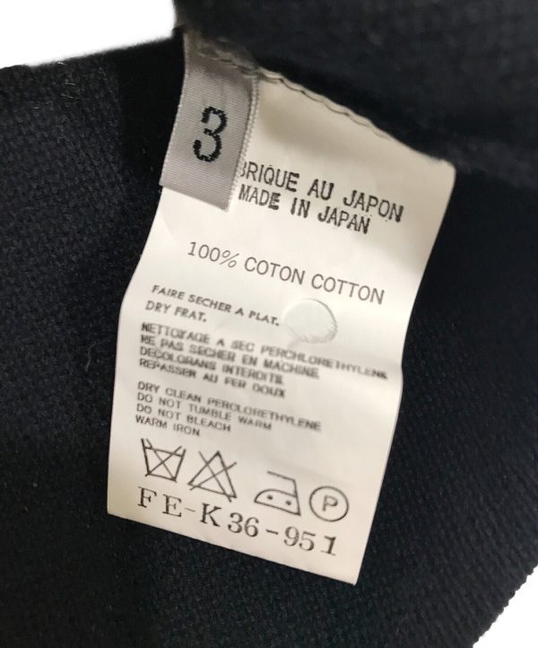 [Pre-owned] YOHJI YAMAMOTO V-Neck Cotton Knit FE-K36-951 Supply