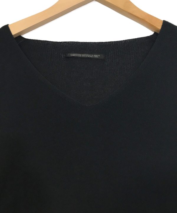 [Pre-owned] YOHJI YAMAMOTO V-Neck Cotton Knit FE-K36-951 Supply