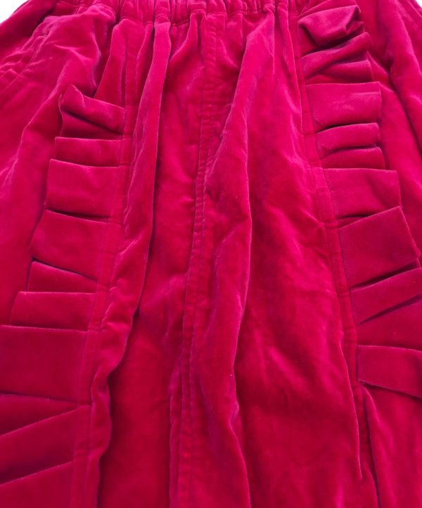 [Pre-owned] COMME des GARCONS Velour ruffle sarouel pants GS-P022 on Sale