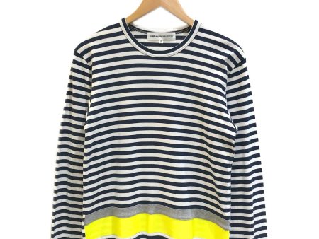 [Pre-owned] COMME des GARCONS EDITED Neon Tape Striped Cut and Sewn 7Q-T001 For Sale