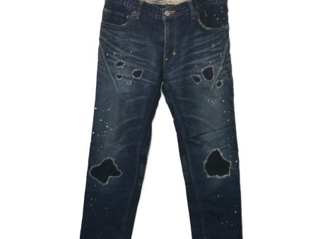 [Pre-owned] n(n) by NUMBER (N)INE Grunge Denim Pants on Sale