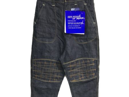 [Pre-owned] COMME des GARCONS JUNYA WATANABE MAN Linen stitched denim pants WG-P025 AD2020 WG-P025 on Sale