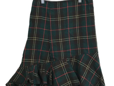 [Pre-owned] COMME des GARCONS [OLD] Shrunken Wool Lamé Check Skirt GS-04020M Hot on Sale