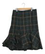 [Pre-owned] COMME des GARCONS [OLD] Shrunken Wool Lamé Check Skirt GS-04020M Hot on Sale