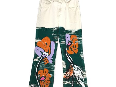 [Pre-owned] MARNI Floral-print Flared Trousers PUJU0038P0S30747 Online now