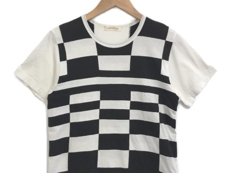 [Pre-owned] COMME des GARCONS Check Patchwork T-Shirt GE-T059 Online now