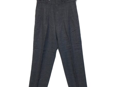 [Pre-owned] UNDERCOVER Mixed Wool High Waist 2-Tuck Slacks UCT4501-2 on Sale