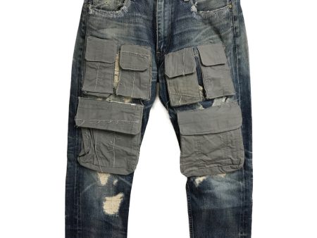 [Pre-owned] BILLIONAIRE BOYS CLUB DOG Remake Denim Pants Fashion