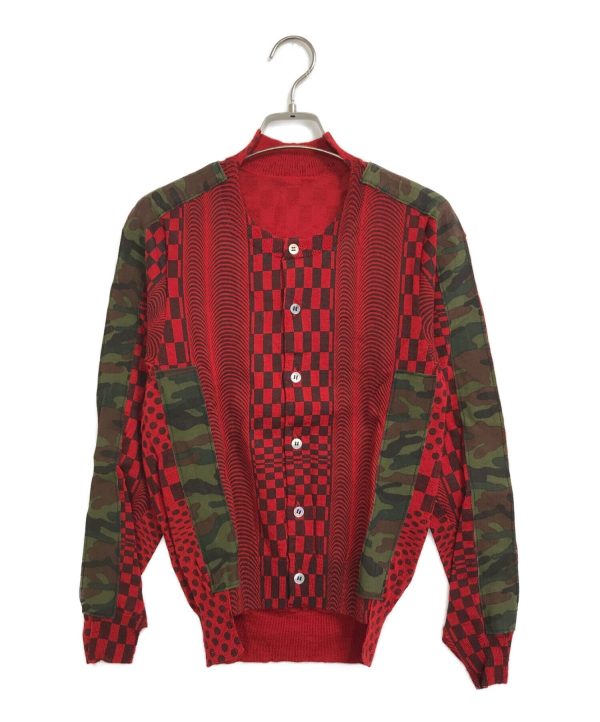 [Pre-owned] COMME des GARCONS Geometric Pattern Camo Patch Cardigan GN100050 Online Hot Sale