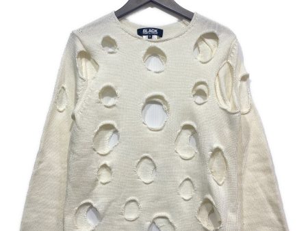 [Pre-owned] BLACK COMME des GARCONS hole-knit sweater 1G-N001 Online Sale