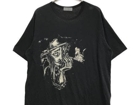 [Pre-owned] Yohji Yamamoto pour homme Smoking Print T-shirt hg-t70-272 Hot on Sale