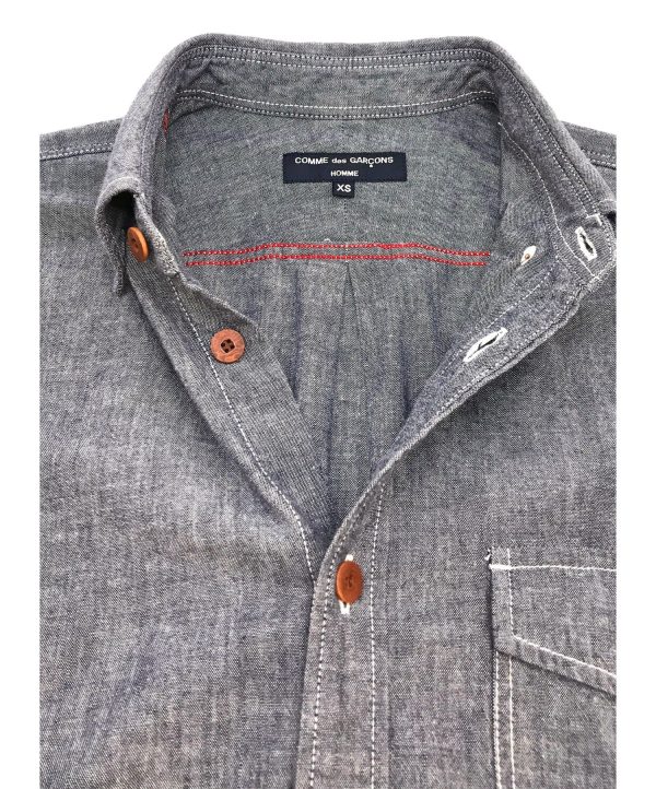 [Pre-owned] COMME des GARCONS HOMME button-down chambray shirt HJ-B002 Hot on Sale