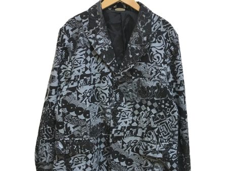 [Pre-owned] BLACK COMME des GARCONS Peaked lapel all-over print 3B jacket 1D-J033 Online