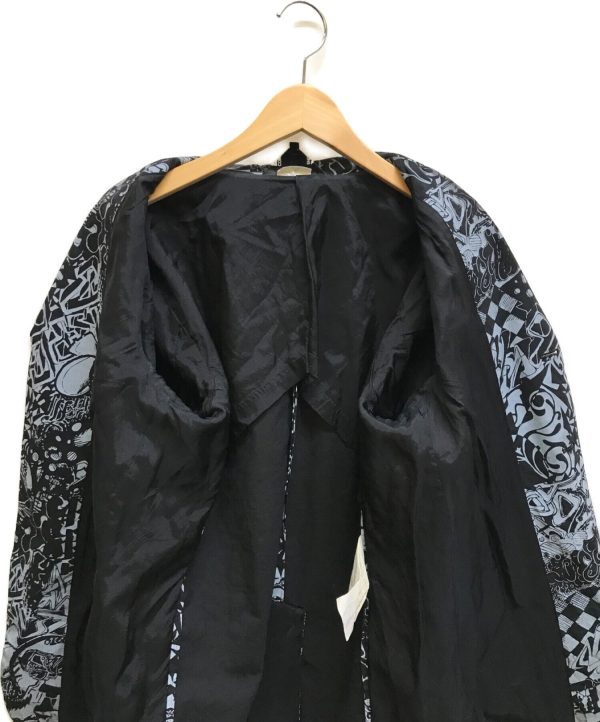 [Pre-owned] BLACK COMME des GARCONS Peaked lapel all-over print 3B jacket 1D-J033 Online