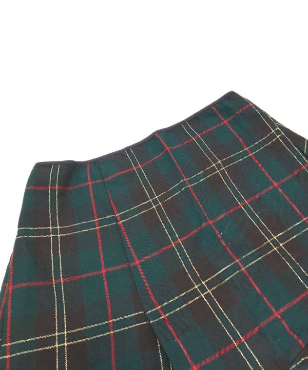 [Pre-owned] COMME des GARCONS [OLD] Shrunken Wool Lamé Check Skirt GS-04020M Hot on Sale