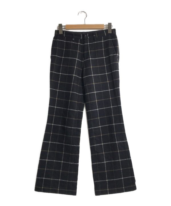 [Pre-owned] COMME des GARCONS tricot wool check pants TG-P017 For Discount