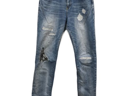 [Pre-owned] NUMBER (N)INE Damaged Denim Pants ×LOVELESS GUILD PRIME For Discount