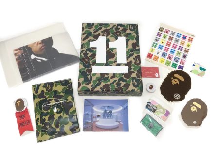 [Pre-owned] A BATHING APE 11th Anniversary BOX SET T-Shirt 290004205049 on Sale