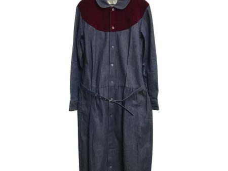 [Pre-owned] ROBE DE CHAMBRE COMME DES GARCONS Denim Dress with Velour Cut-outs For Cheap