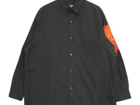 [Pre-owned] Yohji Yamamoto pour homme Blouse with dahlia embroidery and orange HG-B90-034 Discount