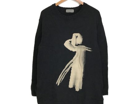 [Pre-owned] YOHJI YAMAMOTO POUR HOMME 18AW Girl Pattern Intersia Pullover Knit HV-K03-884 Cheap