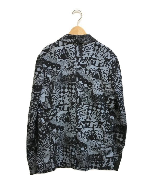 [Pre-owned] BLACK COMME des GARCONS Peaked lapel all-over print 3B jacket 1D-J033 Online