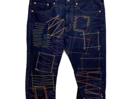 [Pre-owned] eye JUNYA WATANABE MAN COMME des GARCONS Multicolor Embroidered Denim Pants WB-P908 For Cheap