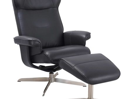 Winter Top Grain Leather Recliner Chair w  Ottoman FLASH SALE Online