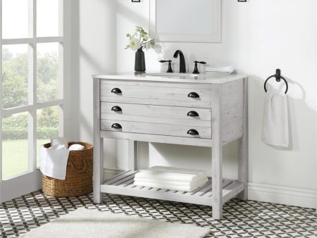 Gracie 36  Reclaimed Wood Bathroom Vanity *Arriving Late September* For Cheap