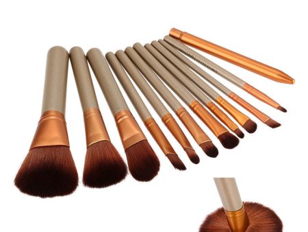 12 Piece Makeup Brush Set Fashion