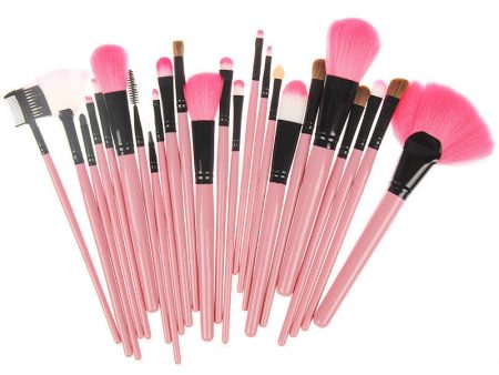 24 PCs Naked Makeup Brush Set (Pink) Online Sale