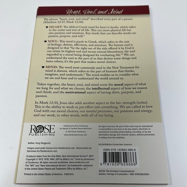 GREATEST COMMANDMENT PAMPHLET-9866 Online Hot Sale