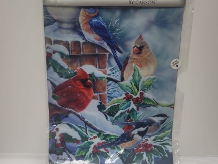 SONGBIRDS IN SNOW GARDEN FLAG-1077 Online now