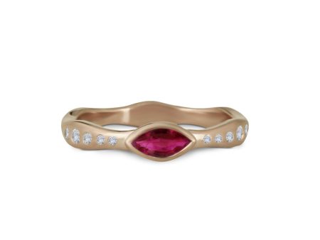 Marquise Love Band Ruby Online Hot Sale