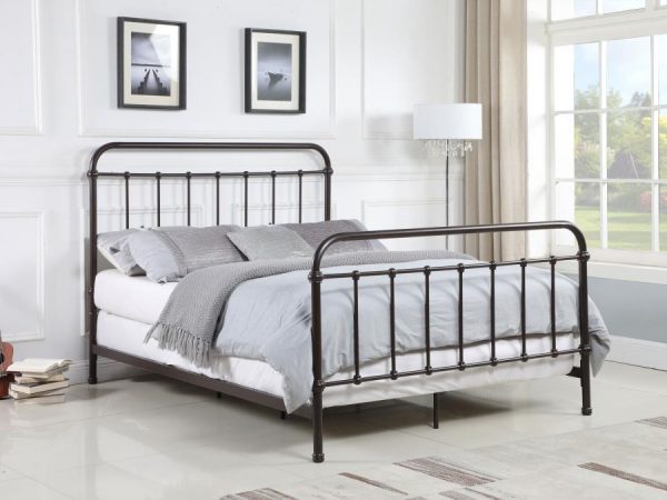 Livingston Queen Size Metal Bed For Cheap