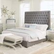 Camille King Size Upholstered Bed For Cheap