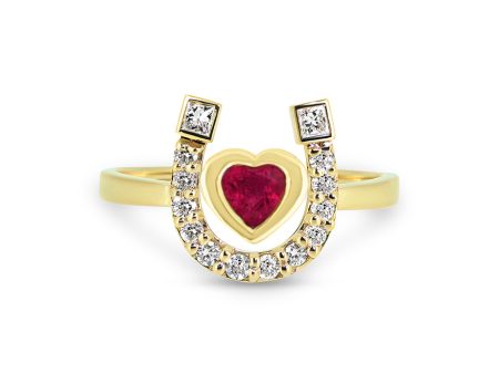 Horseshoe Heart Ring Online