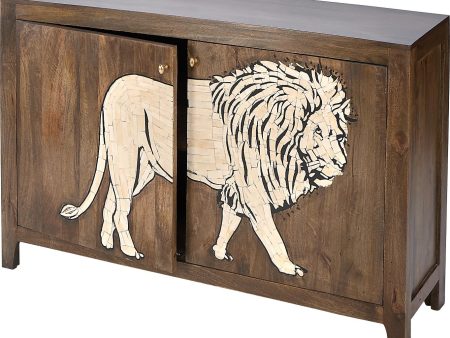 Leva Bone Inlay Liom Accent Cabinet on Sale