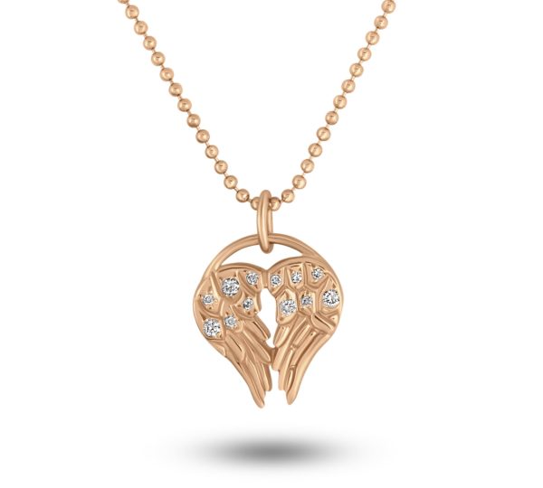 HeartWing Diamond Necklace For Discount