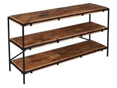 Mango Wood 3 Drawer Console Table Online now