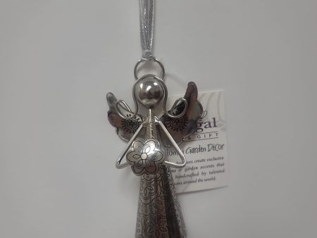 FLOWER SILVER ANGEL BELL 4 IN-1657 Hot on Sale