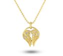 HeartWing Diamond Necklace For Discount