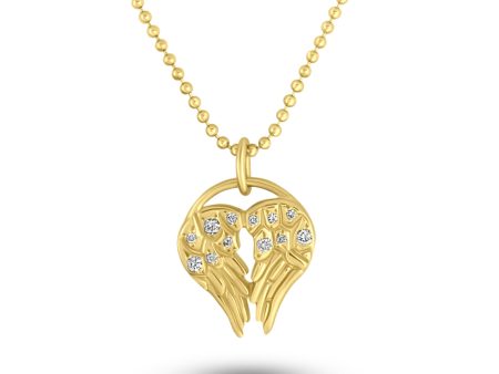 HeartWing Diamond Necklace For Discount