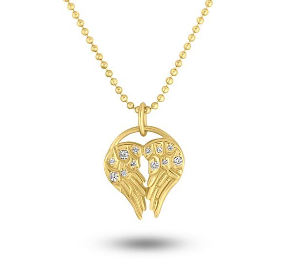 HeartWing Diamond Necklace For Discount