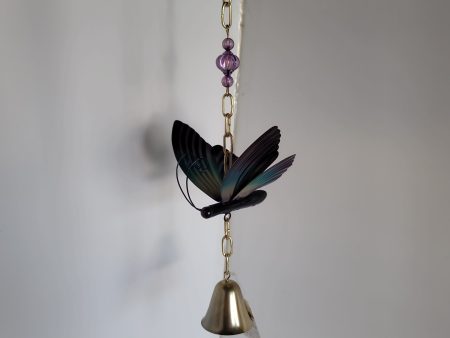 BUTTERFLY METAL GARDEN BELL-5181 Fashion