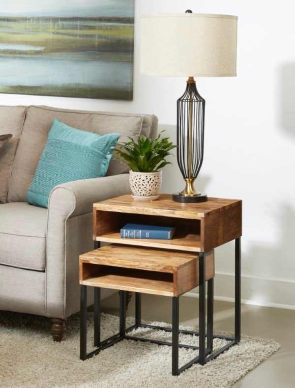 Natural Wood Nesting Tables *FLASH SALE Discount